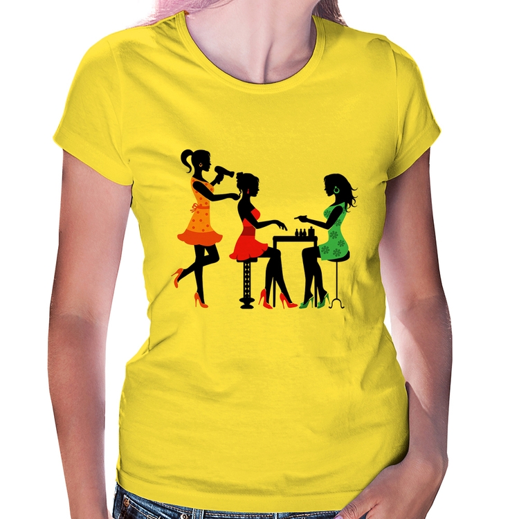 Baby Look Salão de Beleza Cabeleireira e Manicure - Amarela