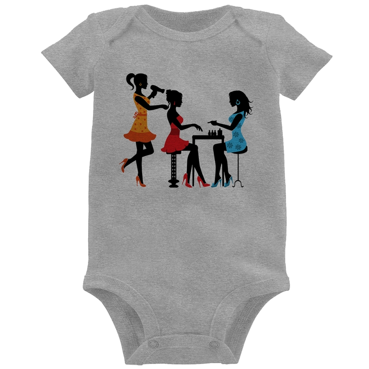 Body Bebê Salão de Beleza Cabeleireira e Manicure - Cinza