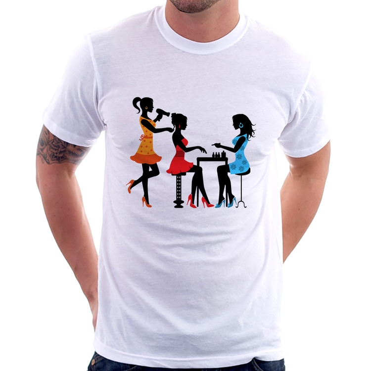 Camiseta Salão de Beleza Cabeleireira e Manicure