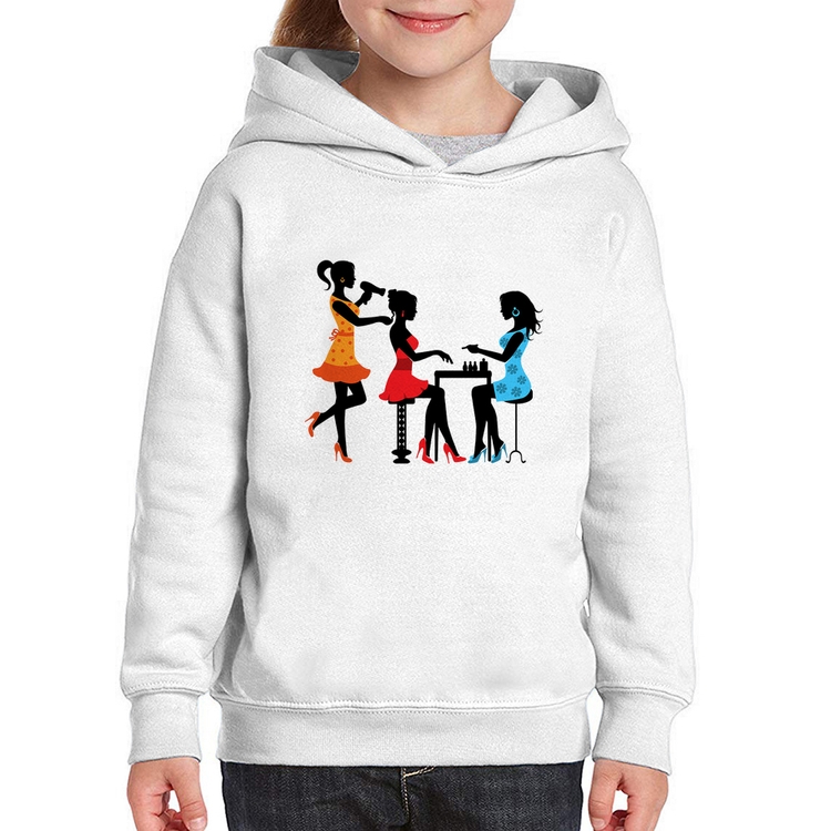 Moletom Infantil Salão de Beleza Cabeleireira e Manicure