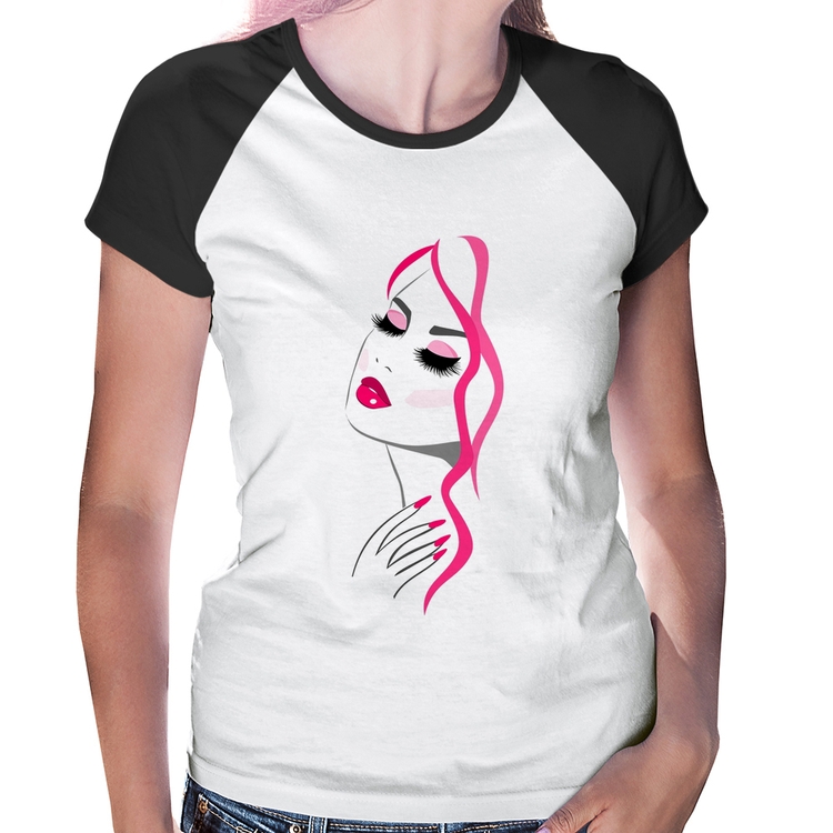 Baby Look Raglan Salão De Beleza Maquiagem