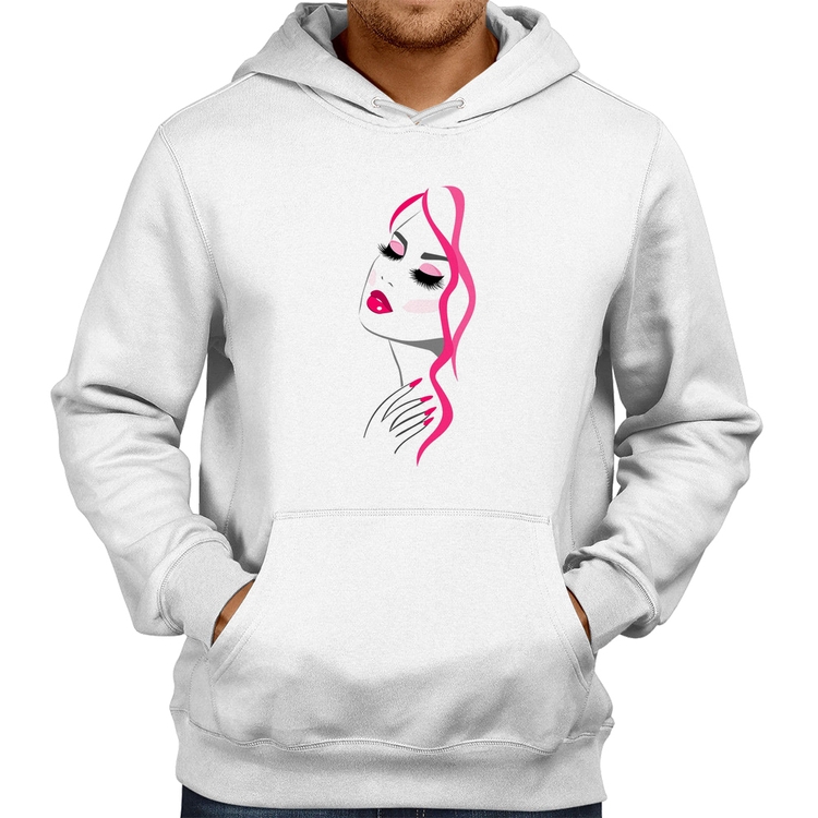 Moletom Salão De Beleza Maquiagem - Branco