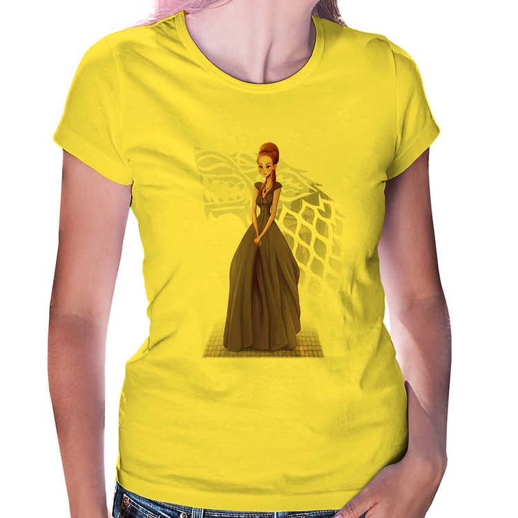 Baby Look Sansa Stark Art - Amarela