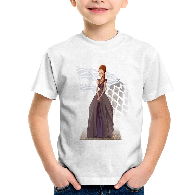 Camiseta Infantil Sansa Stark Art