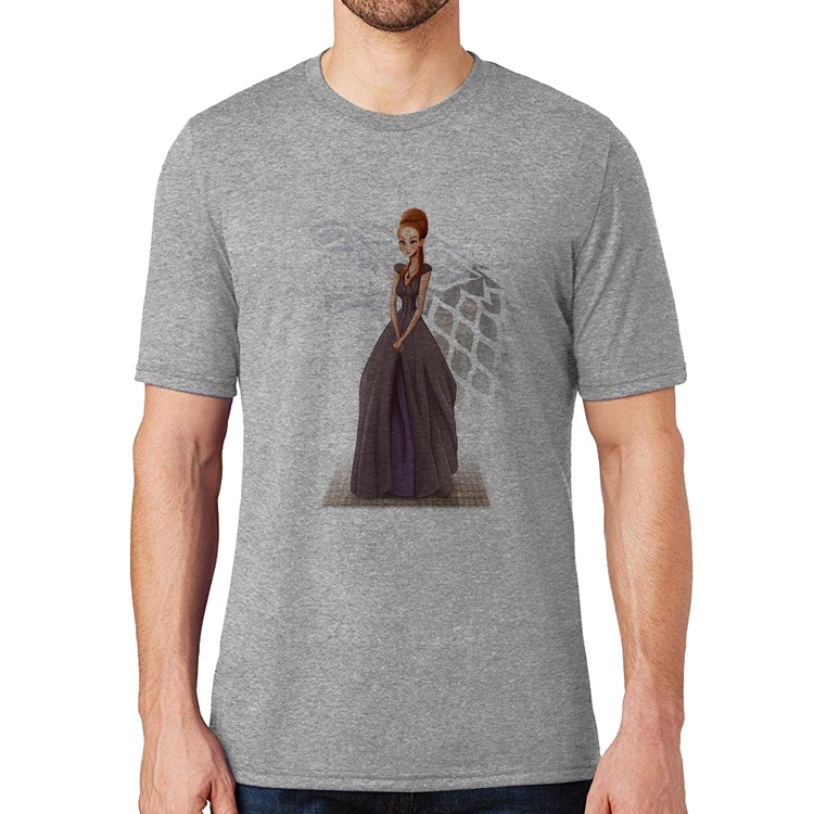 Camiseta Sansa Stark Art - Cinza