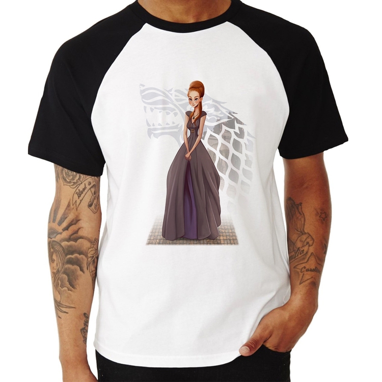 Camiseta Raglan Sansa Stark Art