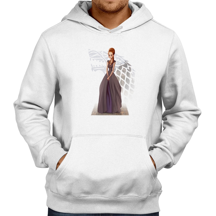 Moletom Sansa Stark Art - Branco
