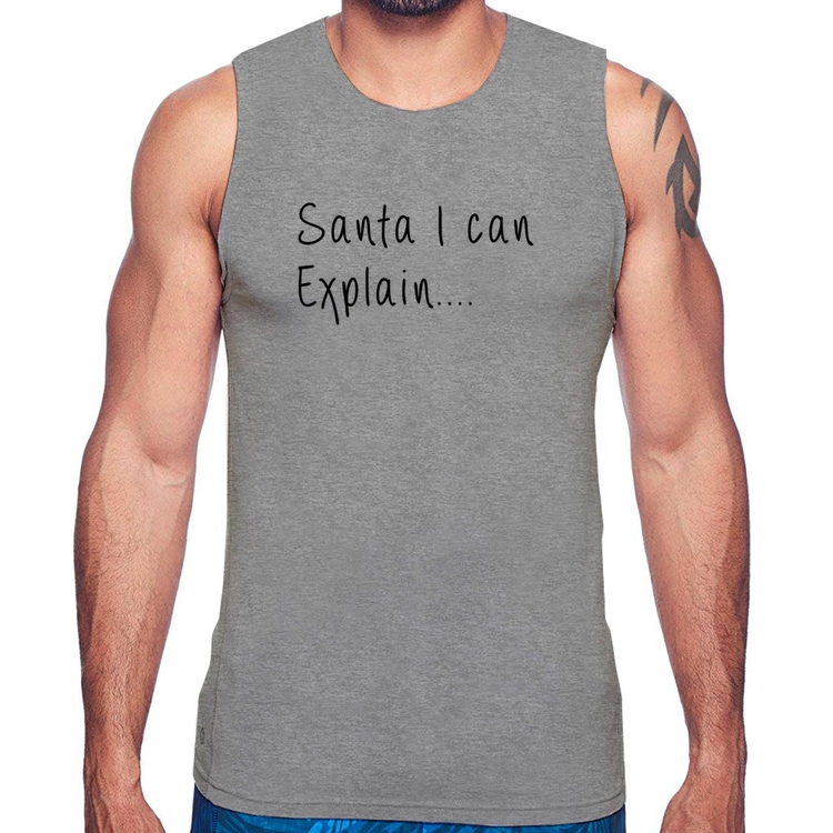 Regata Santa I can explain - Cinza