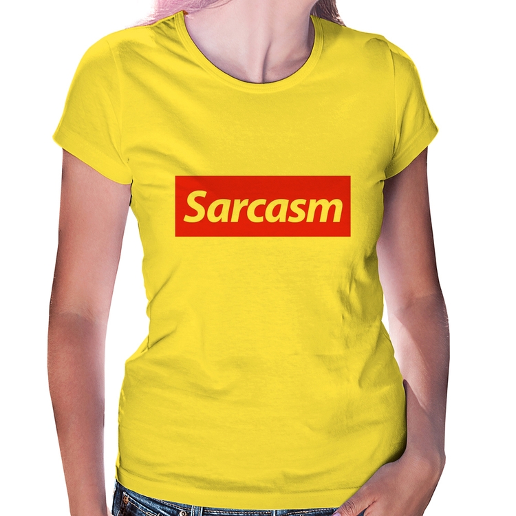 Baby Look Sarcasm - Amarela