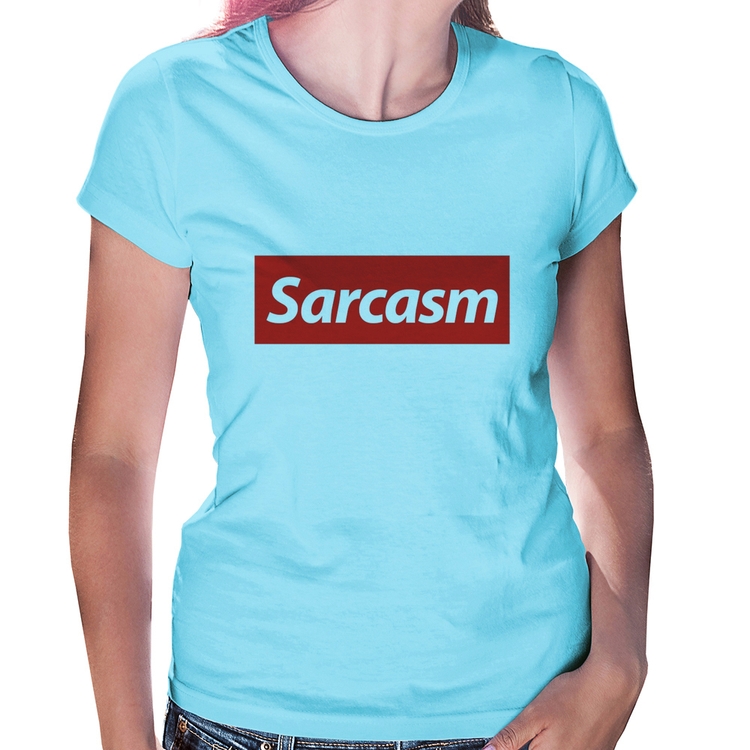 Baby Look Sarcasm - Azul Bebê