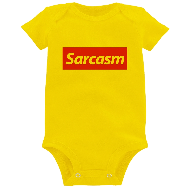 Body Bebê Sarcasm - Amarelo