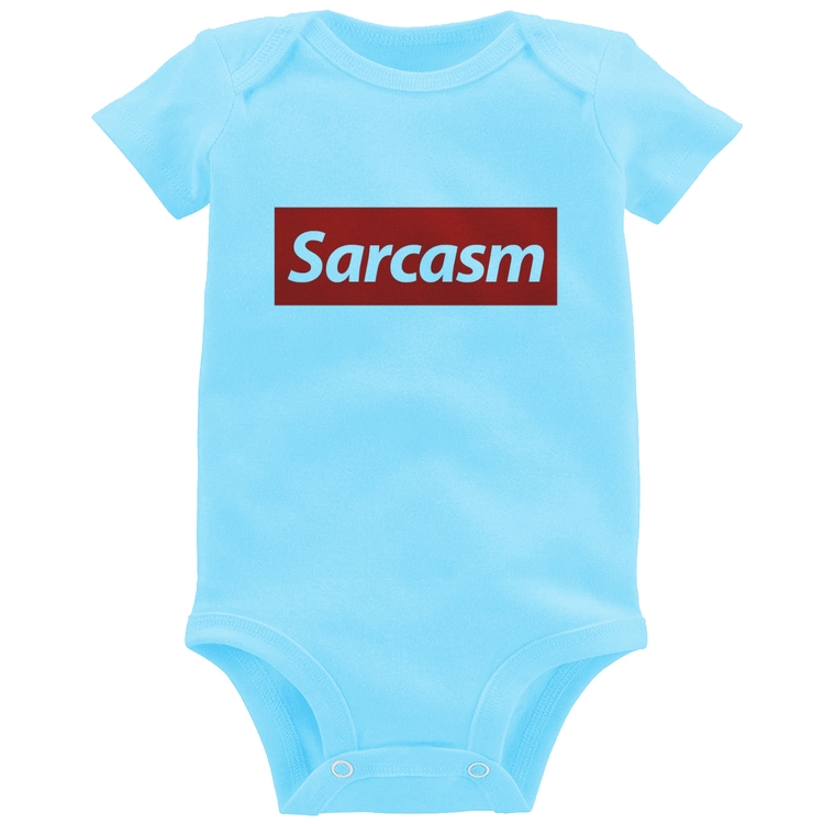 Body Bebê Sarcasm - Azul Bebê