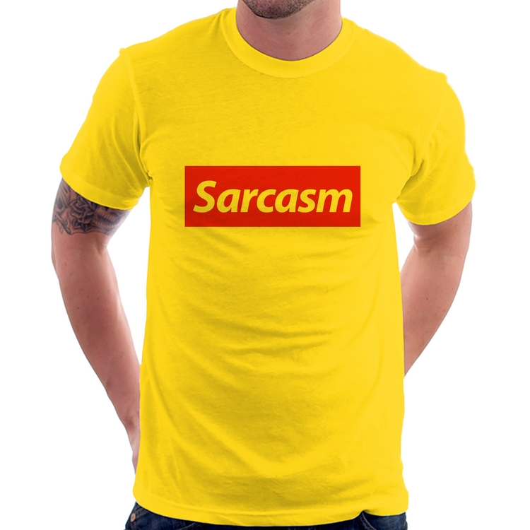Camiseta Sarcasm - Amarela