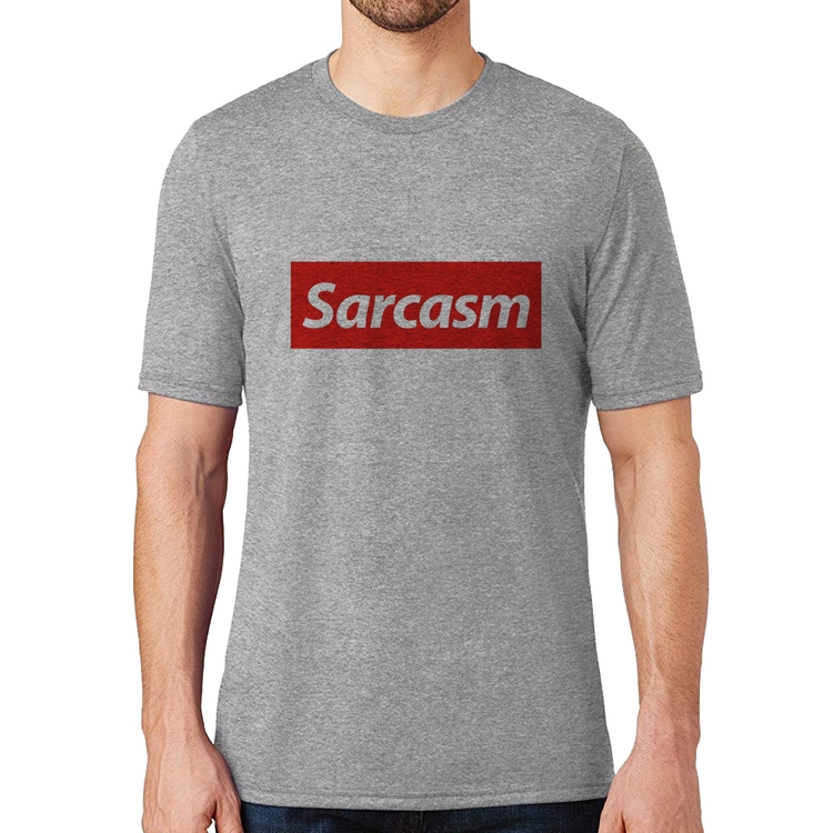 Camiseta Sarcasm - Cinza