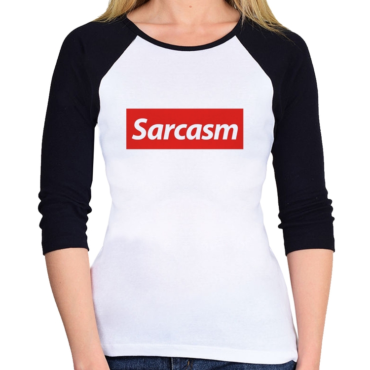 Baby Look Raglan Sarcasm Manga 3/4