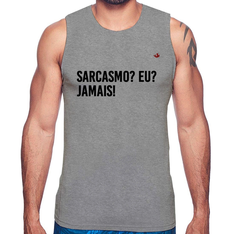 Regata Sarcasmo? Eu? Jamais! - Cinza