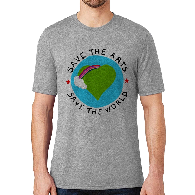 Camiseta Save The Arts Save The World - Cinza