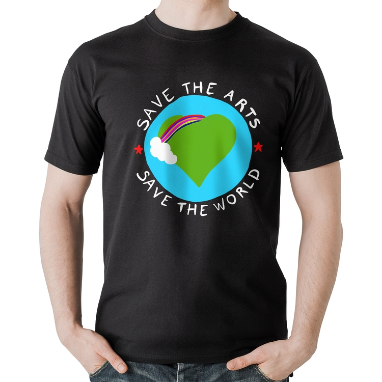 Camiseta Algodão Save The Arts Save The World