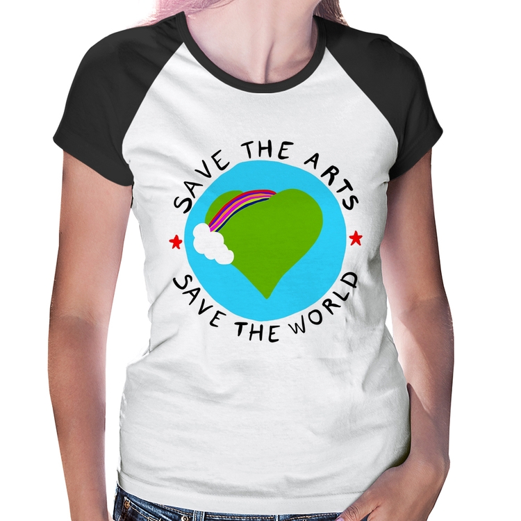 Baby Look Raglan Save The Arts Save The World