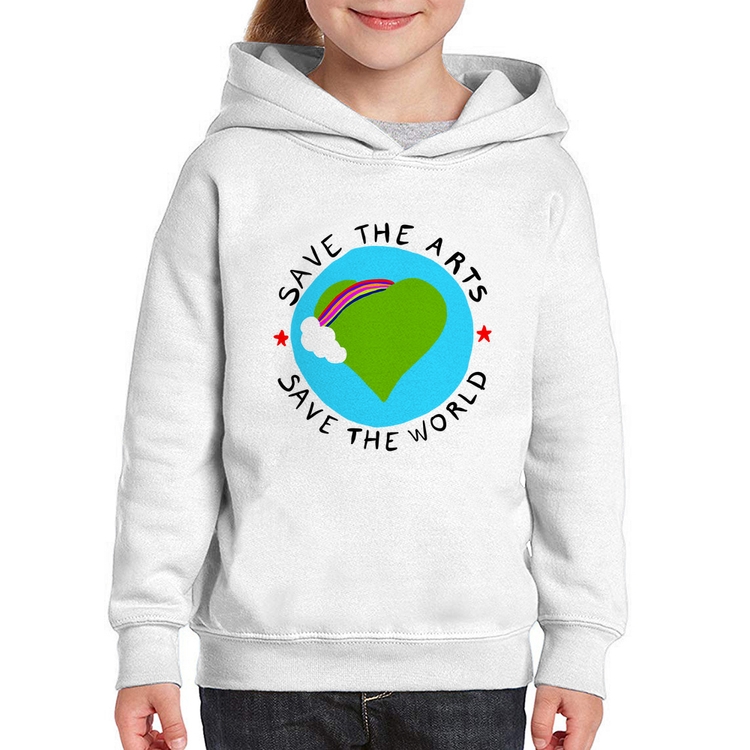 Moletom Infantil Save The Arts Save The World