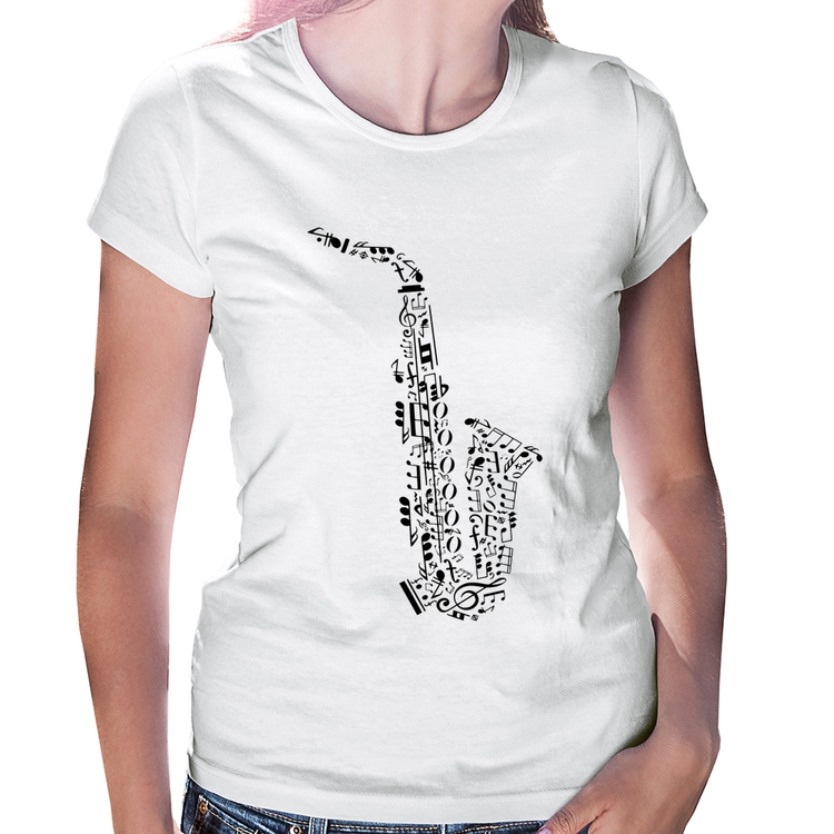 Baby Look Saxofone Notas Musicais