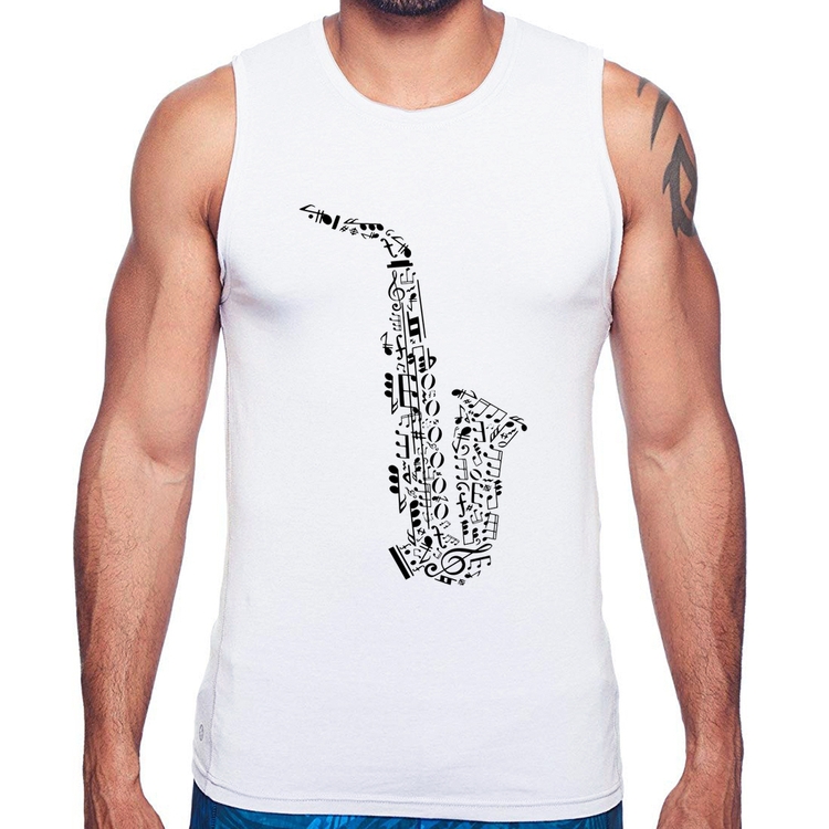 Regata Saxofone Notas Musicais
