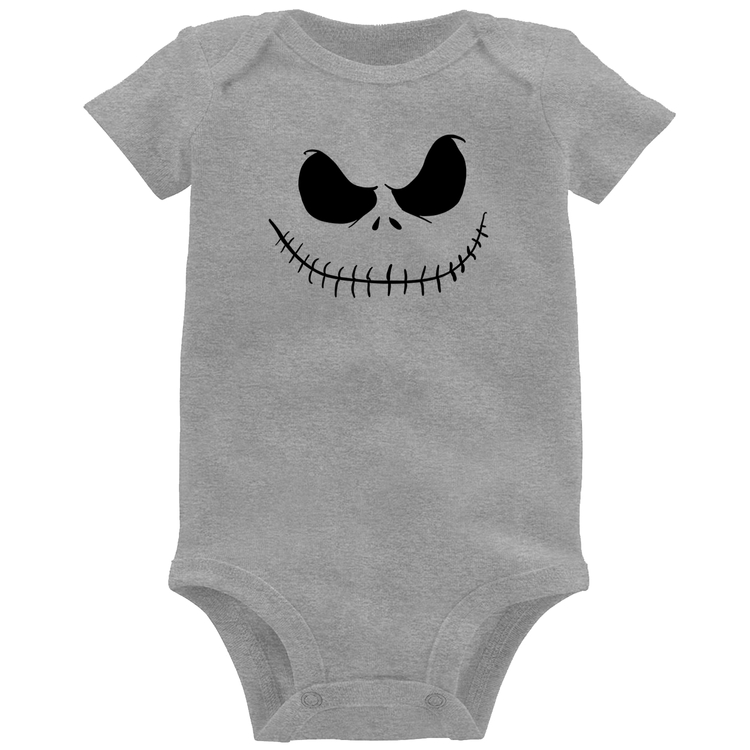Body Bebê Scare Face - Cinza