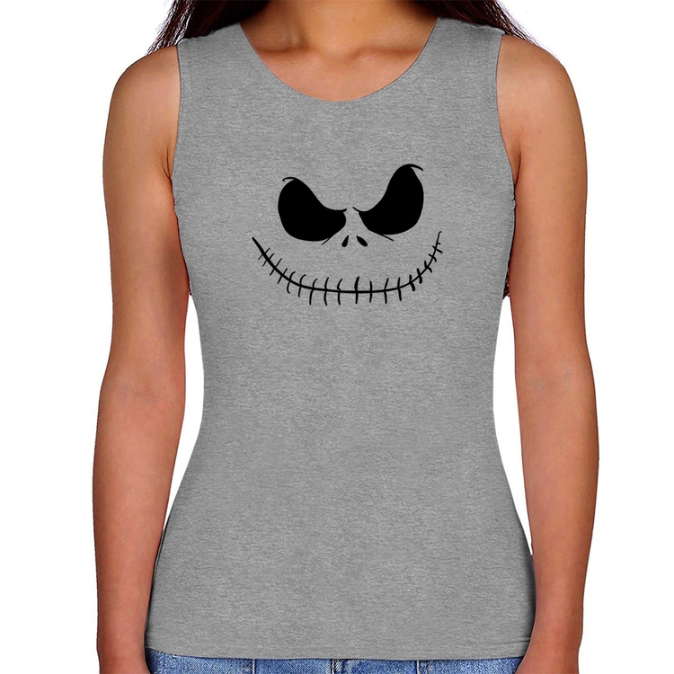 Regata Feminina Scare Face - Cinza