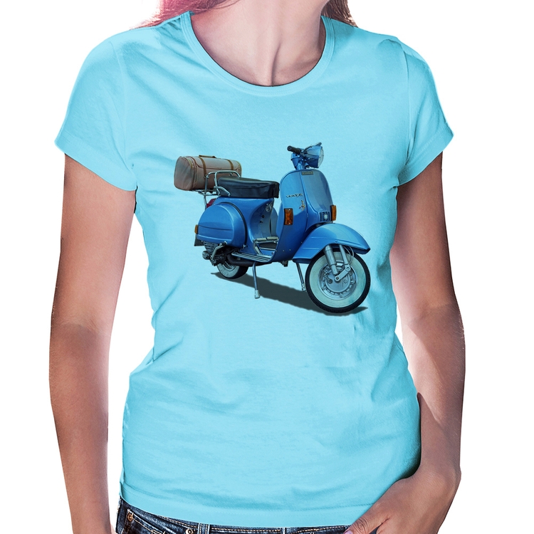 Baby Look Scooter Azul - Azul Bebê