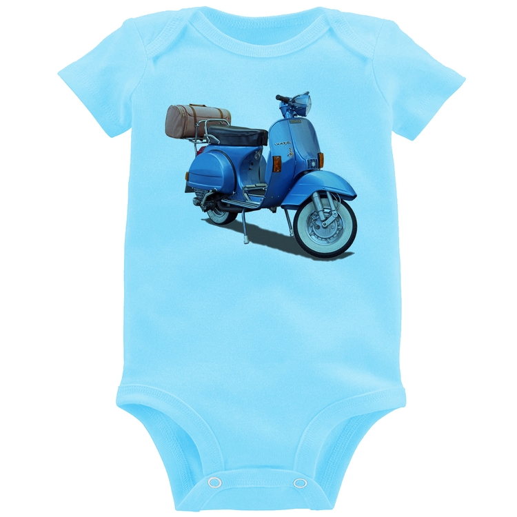 Body Bebê Scooter Azul - Azul Bebê