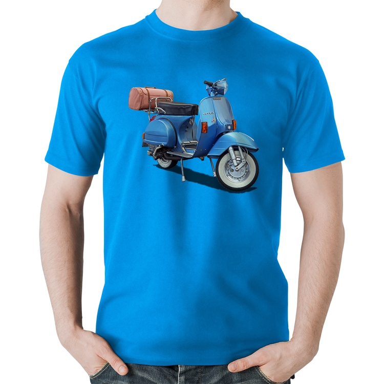Camiseta Algodão Scooter Azul - Azul
