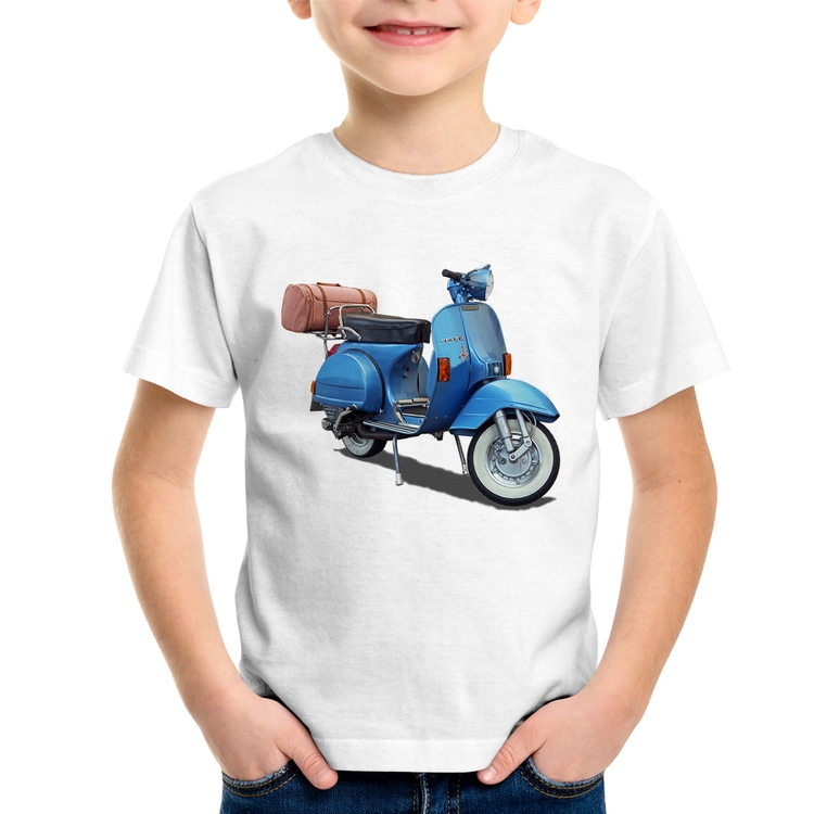Camiseta Infantil Scooter Azul