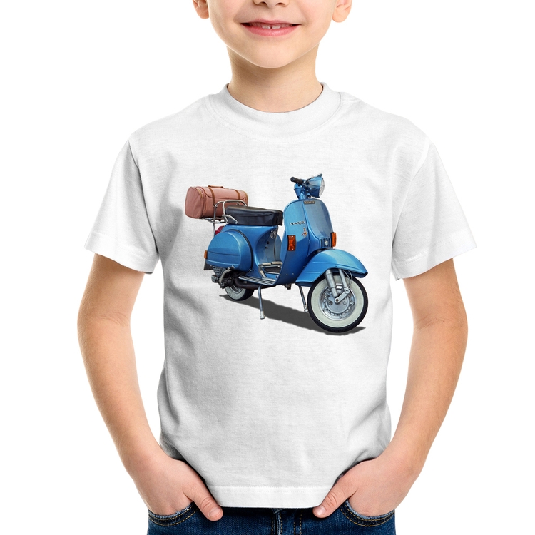 Camiseta Infantil Scooter Azul