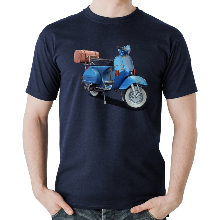 Camiseta Algodão Scooter Azul - Marinho