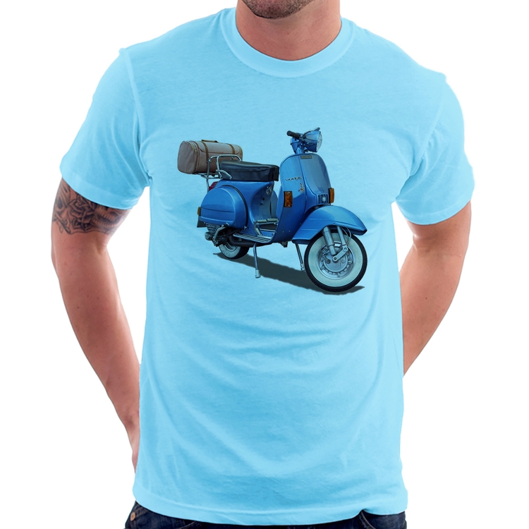 Camiseta Scooter Azul - Azul Bebê
