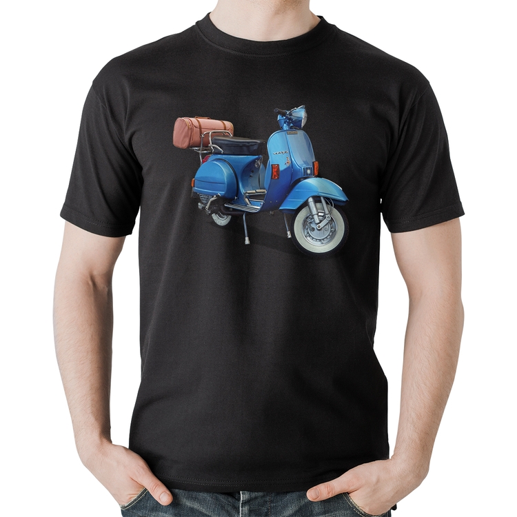 Camiseta Algodão Scooter Azul