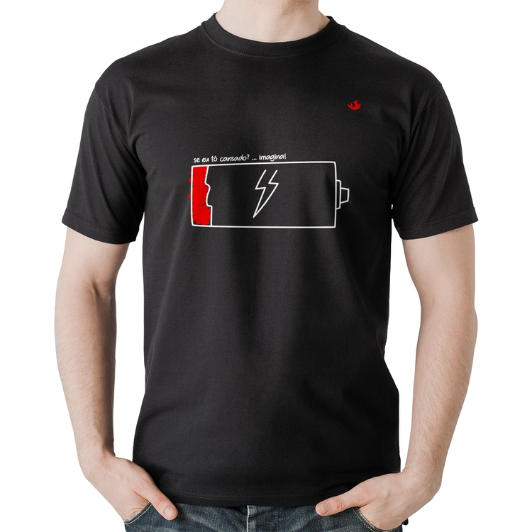 Camiseta Algodão Se eu tô cansado?