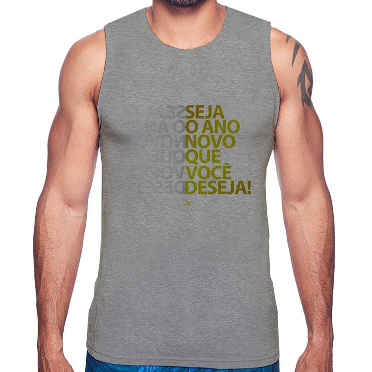 Regata Seja o ano novo que você deseja! - Cinza