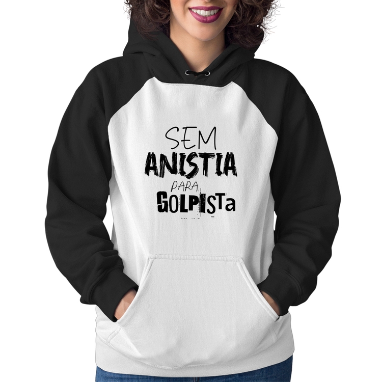 Moletom Feminino Sem anistia para golpista