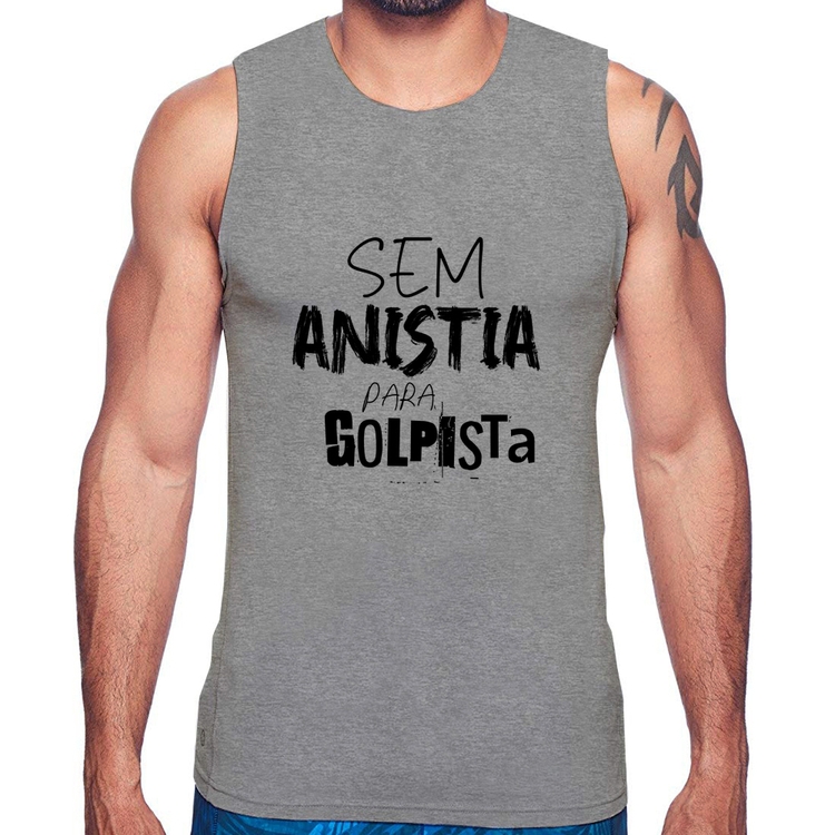 Regata Sem anistia para golpista - Cinza