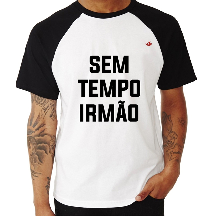 Camiseta Raglan Sem tempo irmão