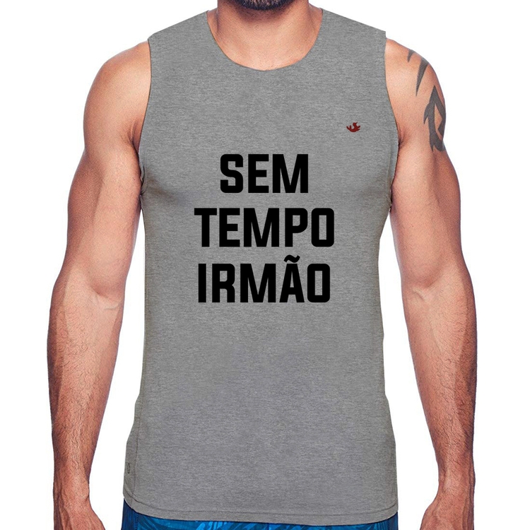 Regata Sem tempo irmão - Cinza