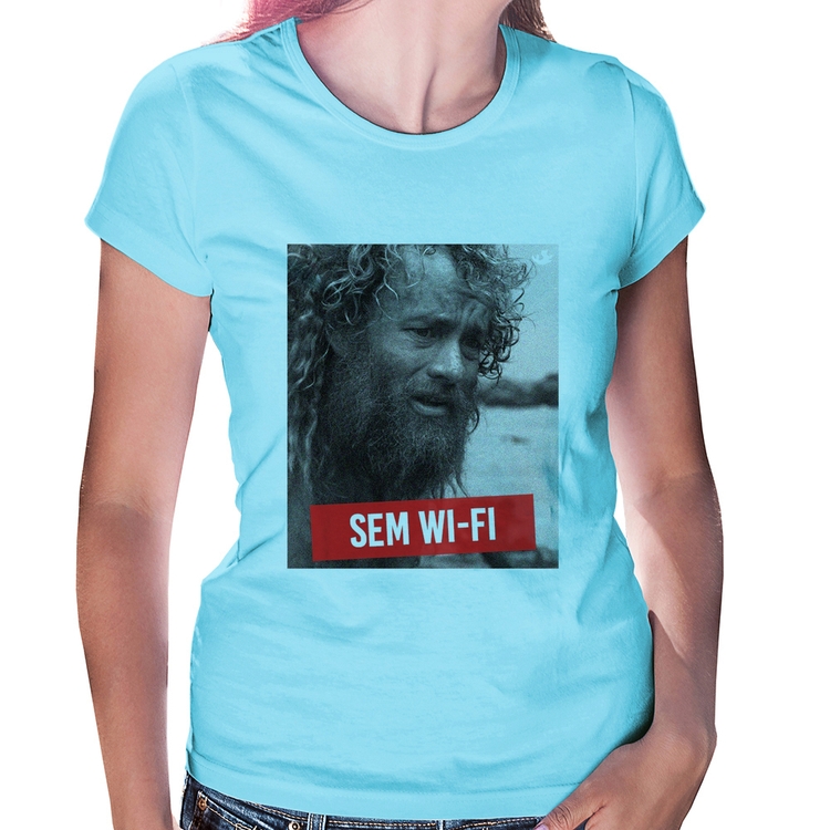 Baby Look Sem Wi-Fi - Azul Bebê