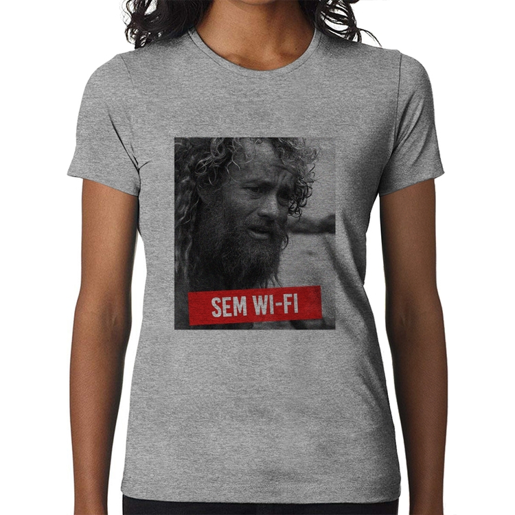 Baby Look Sem Wi-Fi - Cinza