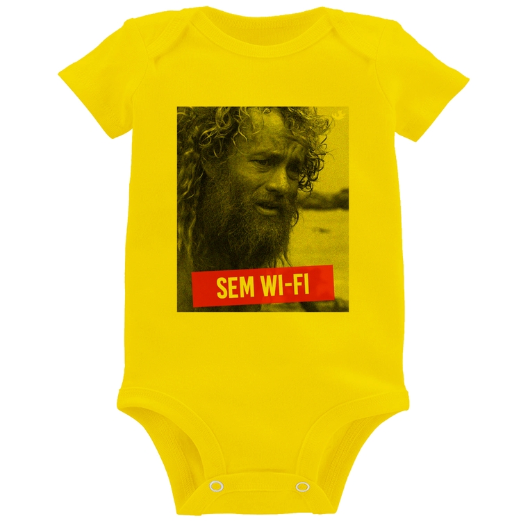 Body Bebê Sem Wi-Fi - Amarelo