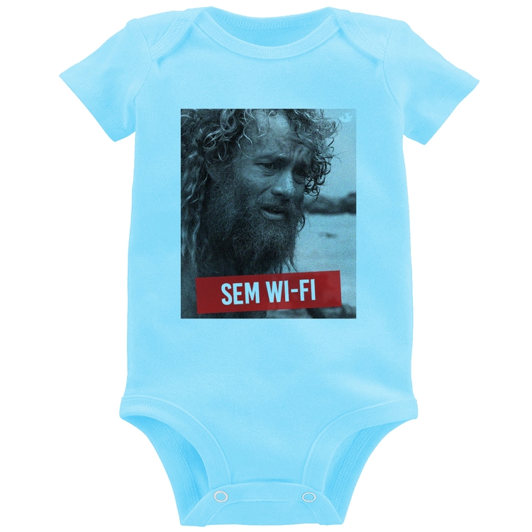 Body Bebê Sem Wi-Fi - Azul Bebê