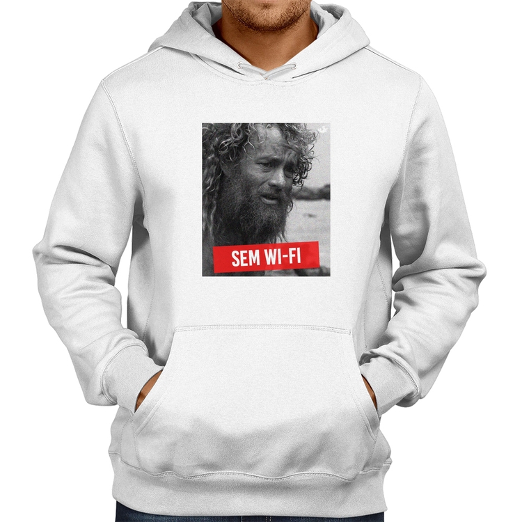 Moletom Sem Wi-Fi - Branco