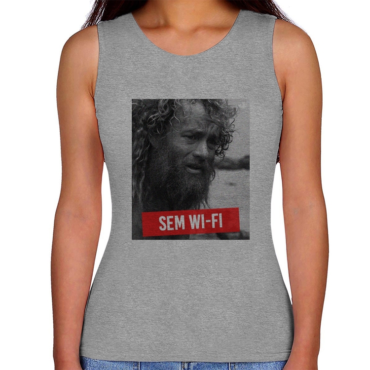 Regata Feminina Sem Wi-Fi - Cinza