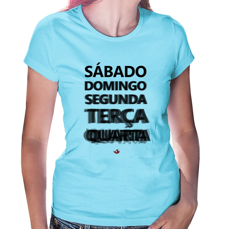 Baby Look Semana do carnaval - Azul Bebê