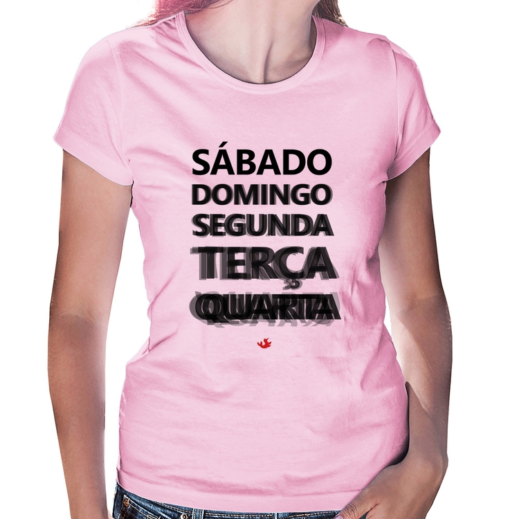 Baby Look Semana do carnaval - Rosa Bebê